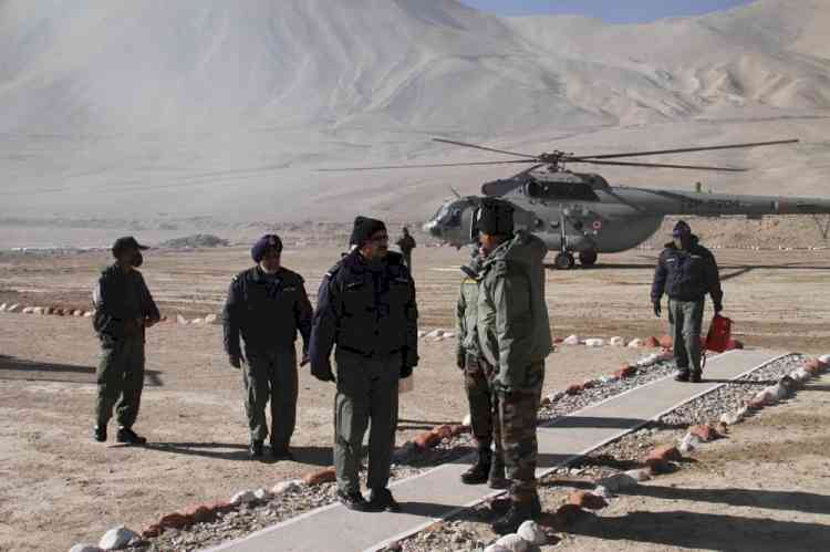 IAF Chief reviews operational preparedness of Force in Ladakh