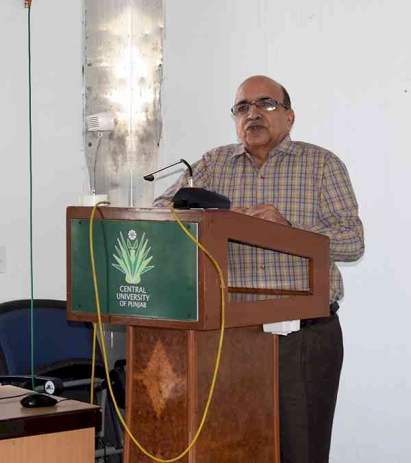 Central University of Punjab organized invited lecture on “Universal Human Values”