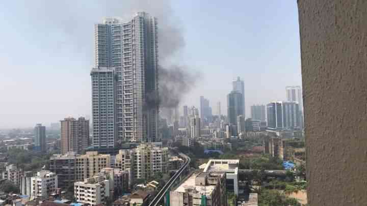 Panic as fire breaks out in 61-storey Mumbai building