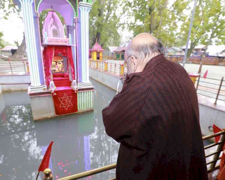 Mata Kheer Bhawani temple gives inspiration to every Indian: Amit Shah