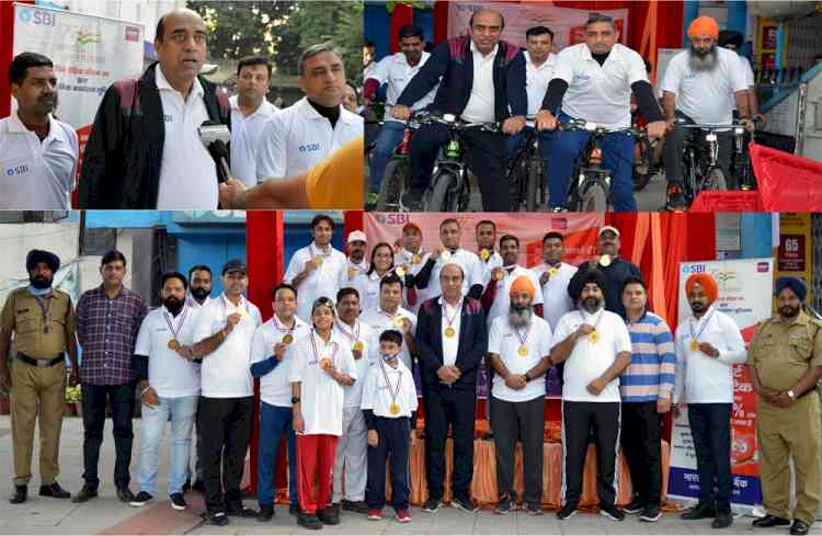 Fit India Freedom Run 2.0 - a Cycle Rally organized by SBI