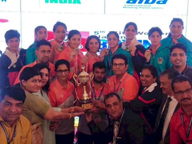 Women's National Boxing: Dominant RSPB lift team championship trophy with 12 medals