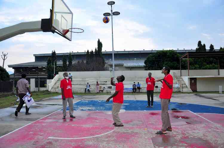 Cricket and Basketball games organized for differently abled persons 
