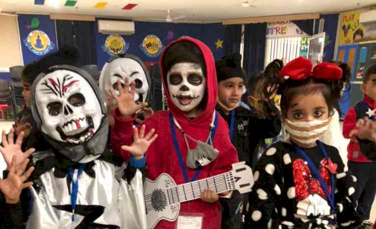 Halloween party at DCM Presidency School, Elementary Campus