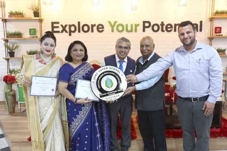 Chitkara International School, Panchkula bags coveted “Platinum” Ranking from IGBC