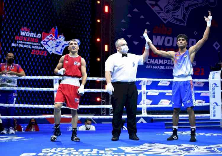 Men's World Boxing: Akash Kumar storms into quarter-finals