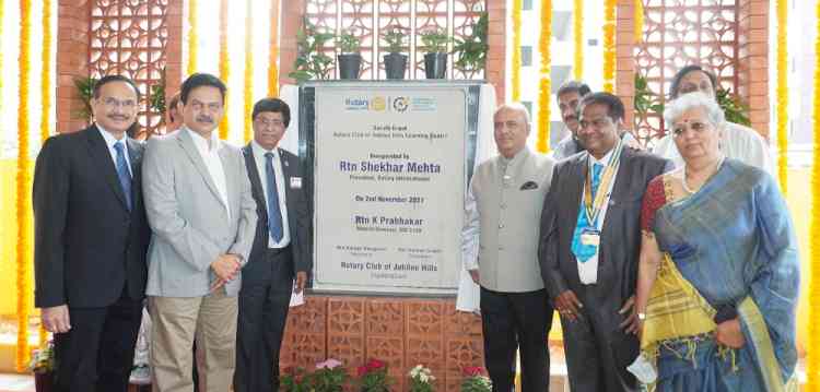 Shekhar Mehta, President, Rotary International inaugurates Centre to develop employability and entrepreneurship skills for underprivileged youth and women