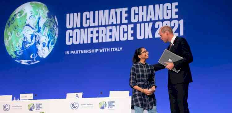 Prince William, Indian girl take centre stage at COP26