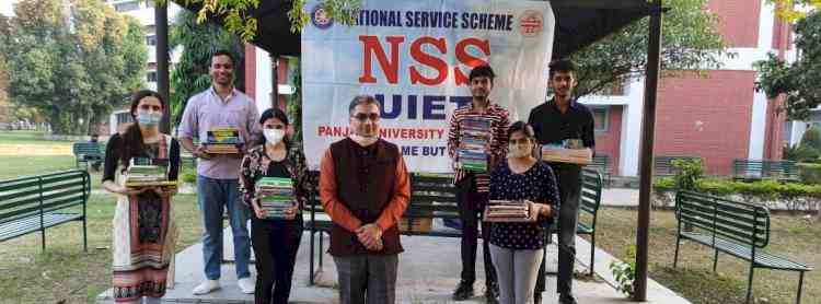 Book Donation drive by NSS of UIET, PU