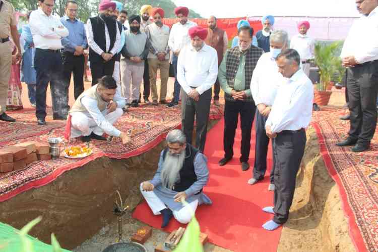 Ashu lays foundation stone of India's first instructional gaushala 