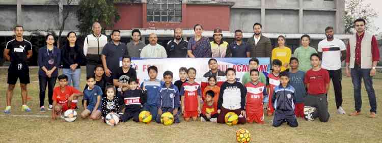 KMV commences football training camp for students
