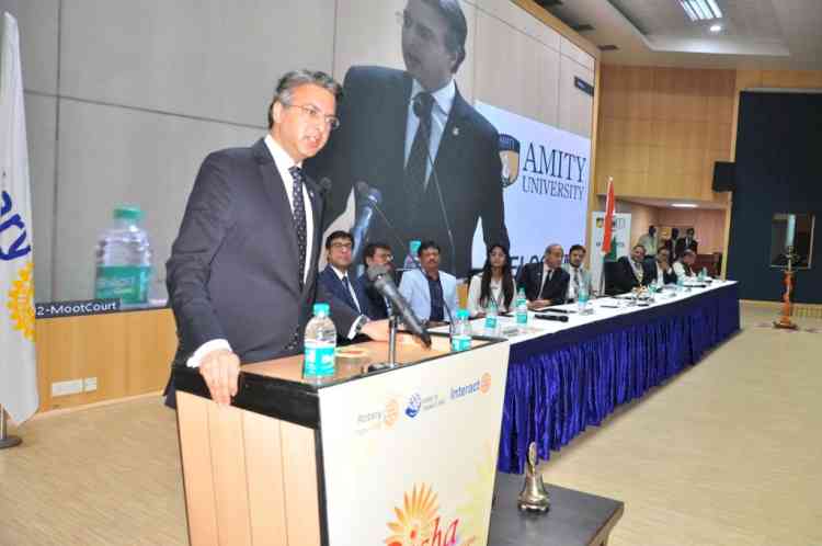 Dr. Kiran Bedi shares success mantras with students during District Interact Leadership Assembly organized at Amity University  