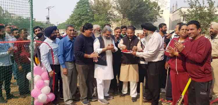 Bharat Bhushan Ashu dedicates practice wickets cricket centre in SCD Govt College