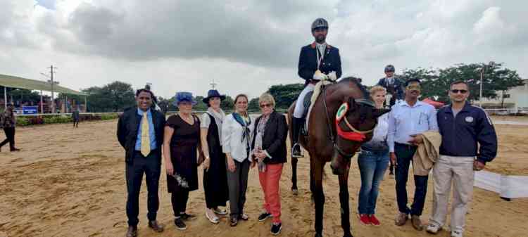 Gaurav Purohit and Horse Escobar achieved their first MER for Dressage Competition for Asian Games 2022