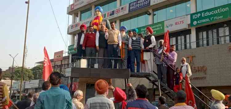 Punjab Bachao Samyukt Morcha organised motorcycle march and rally 