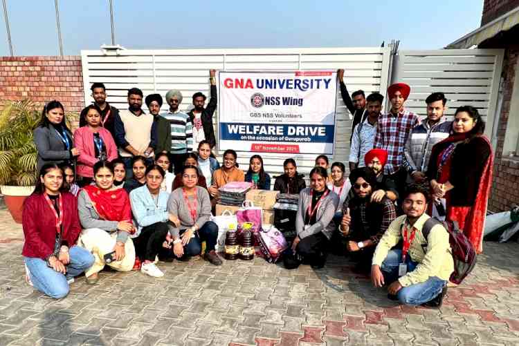NSS Wing at GNA University organised welfare drive