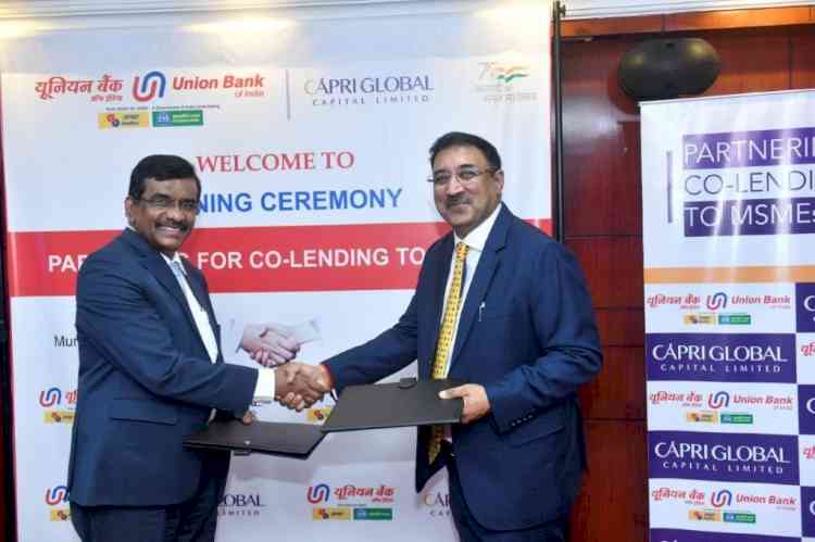 Capri Global Capital Limited partners with Union Bank of India for Co-Lending to MSMEs