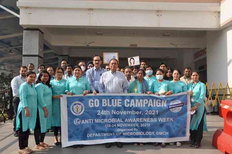 Go Blue Campaign for AMR (Antimicrobial Resistance) conducted