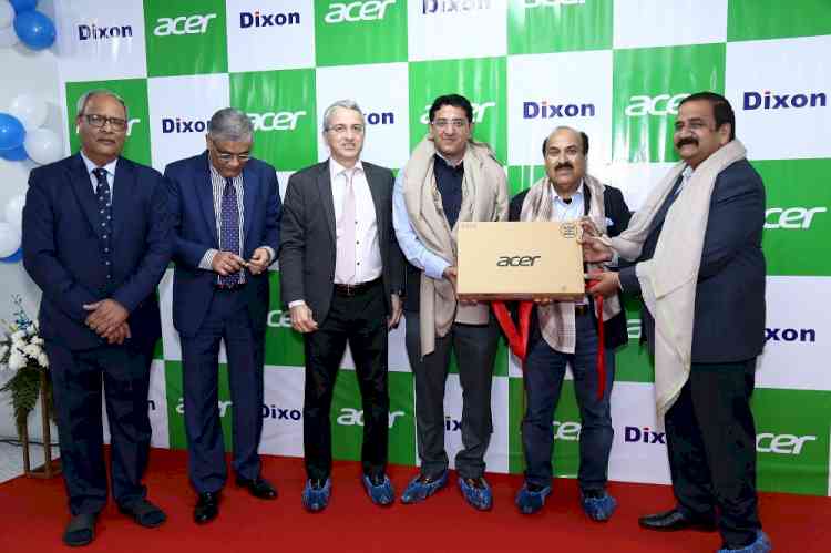 Acer India and Dixon Technologies join hands to manufacture laptops under “Make in India” initiative  