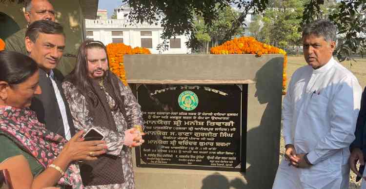 MP Manish Tewari lays foundation stone for road infrastructure project worth Rs 2.36 crore