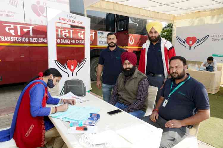 Blood Donation Camp Organised at Gillco Park Hills