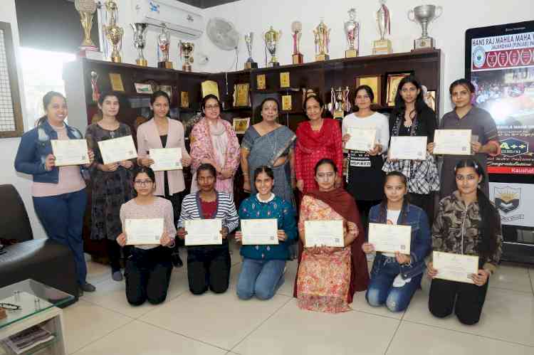 Students of diploma in nanny and elderly health care cleared sector skill exam