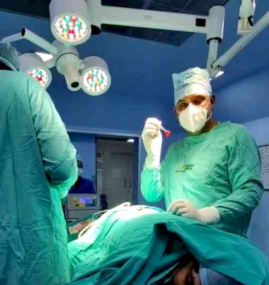 Awake patient Slip Disc Surgery performed