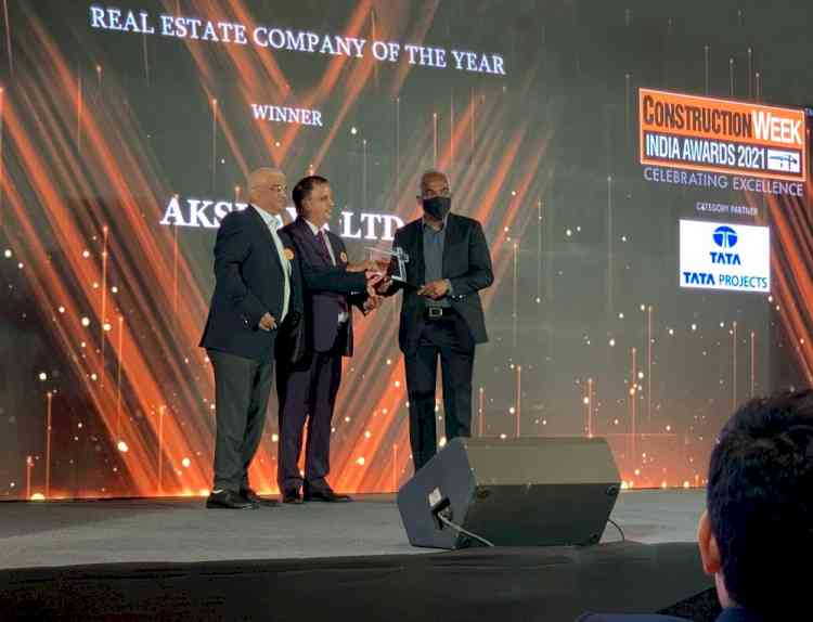 Akshaya Pvt Ltd recognized as Real Estate Company of the year 2021