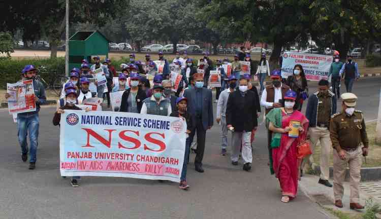 AIDS Awareness Rally at Panjab University