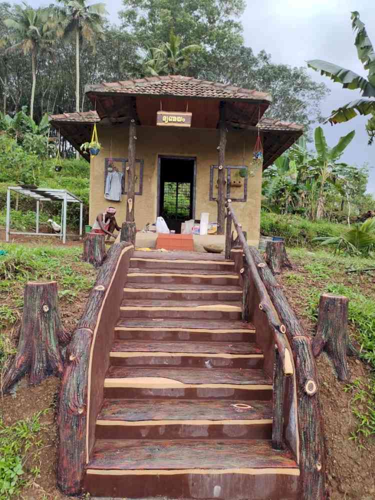 House made out of 65 herbal plants, mud comes up in Kerala