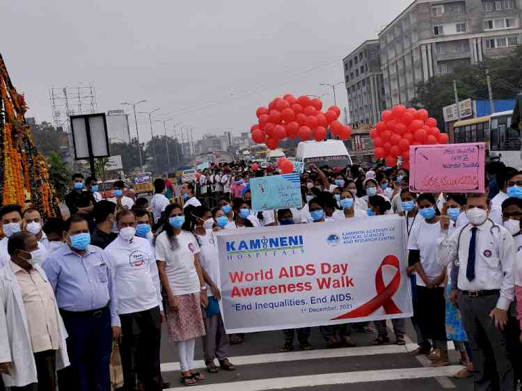 Kamineni Hospitals organises AIDS Awareness Walk