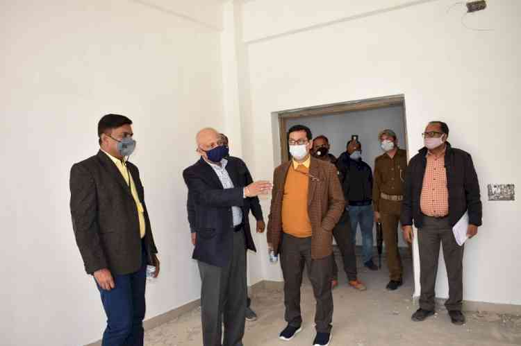 IIMC DG reviews construction work of Jammu Campus