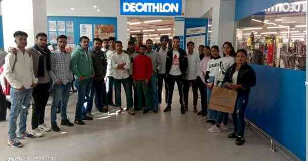 GNA University organised industrial visit to decathlon 