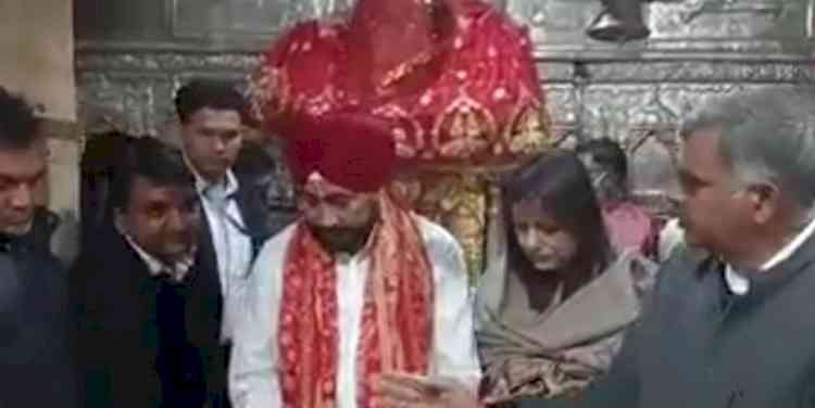 CM Punjab performed Pooja at Bagula Mukhi and Jawala Mukhi temples ahead of Punjab elections