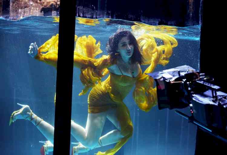 Dhvani Bhanushali’s Mermaid moment in her latest song Mera Yaar with Aditya Seal
