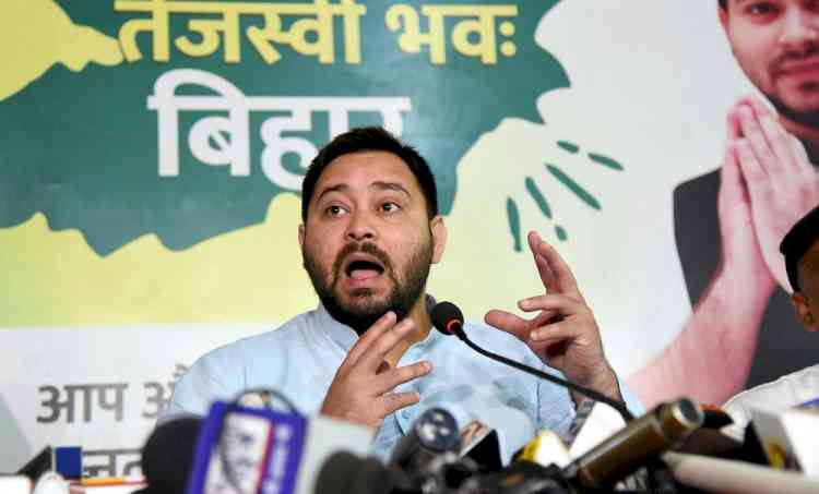 Tejashwi slams Nitish govt for alleged forgery of Covid data