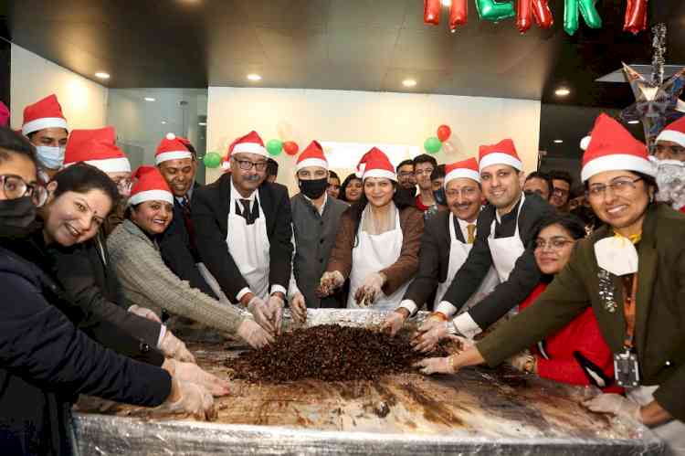 LPU School of Hotel Management and Tourism organised Cake-Mixing Ceremony
