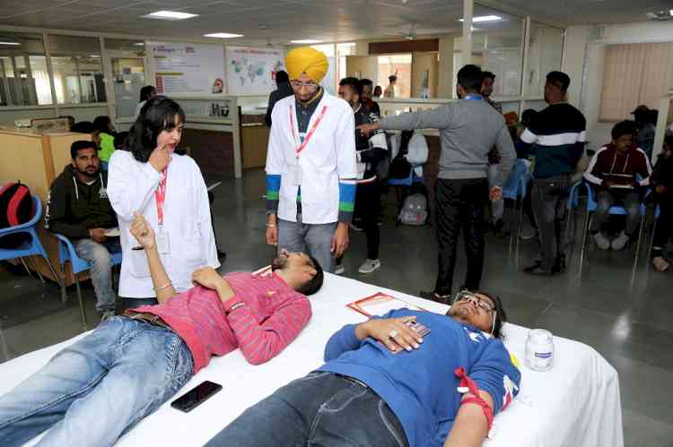 Blood donation camp at GNA University