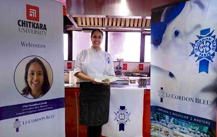 Chitkara University hosts culinary demonstration with Chef Sambhavi Joshi, Le Cordon Bleu - London alumna and Founder, Casareece Artisanal Pasta