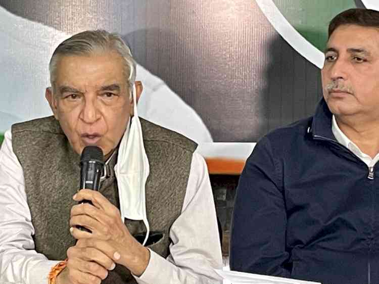 Only Congress can bring city back on track of development, growth: Pawan Bansal