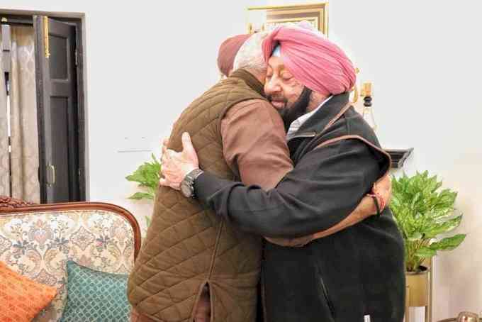 Amarinder announces party's alliance with BJP (Lead)