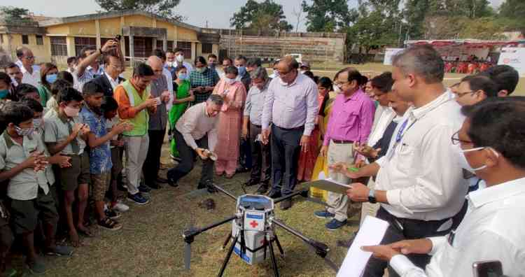 Drones deliver Covid vaccines for tribals in remote area of Palghar
