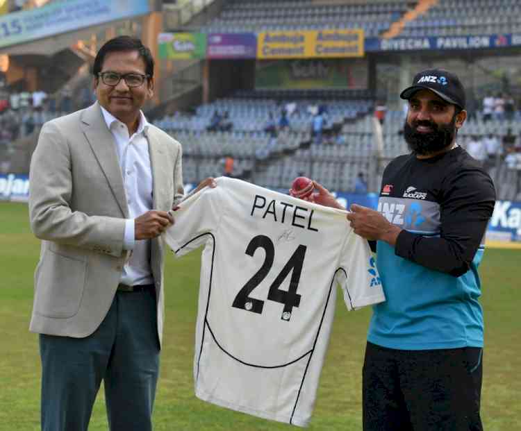 Felicitating Ajaz Patel is a memory Wankhede Stadium will keep for a long time: MCA chief Patil