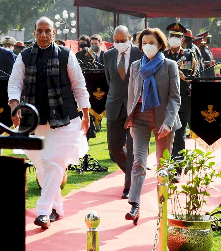 French Defence Minister Florence Parly in India, reviews military ties