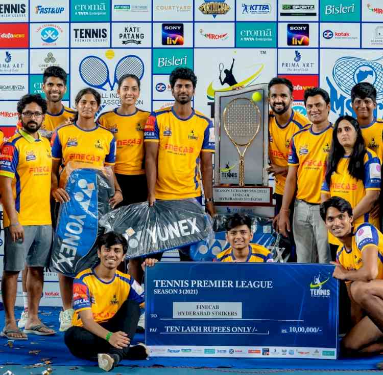 Hyderabad Strikers crowned Tennis Premier League champions