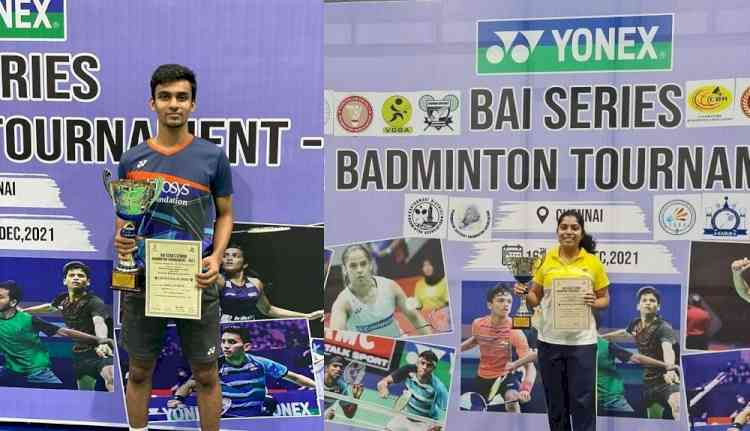 Kiran George, Aakarshi Kashyap clinch men's, women's singles titles at All India Ranking tournament