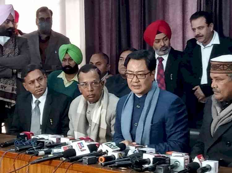 Centre govt and Punjab govt probing Ludhiana Court blast case jointly: Union Minister of Law and Justice Kiren Rijiju