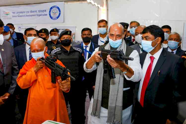 Rajnath, Yogi lay foundation stone of BrahMos unit