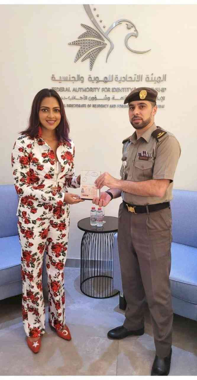 Actress Amala Paul receives UAE's Golden Visa