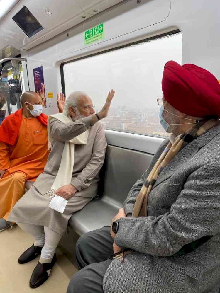 PM Modi inaugurates Kanpur Metro with a ride